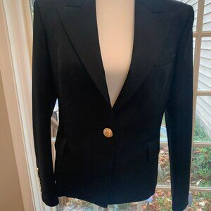 Authentic  — Balmain Women’s Single-Breasted Wool Blazer Taille 44 (US 10/12)